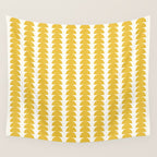 Maude Shapes Pattern - Golden Yellow Wall Tapestry Gallery Image 4