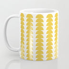 Maude Shapes Pattern - Golden Yellow Coffee Mug Gallery Image 3