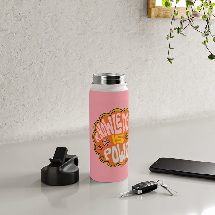 Knowledge is Power Water Bottle Gallery Image 4