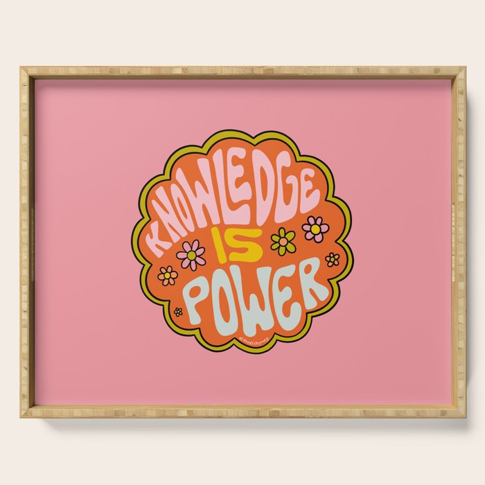 Knowledge is Power Serving Tray Gallery Image 1