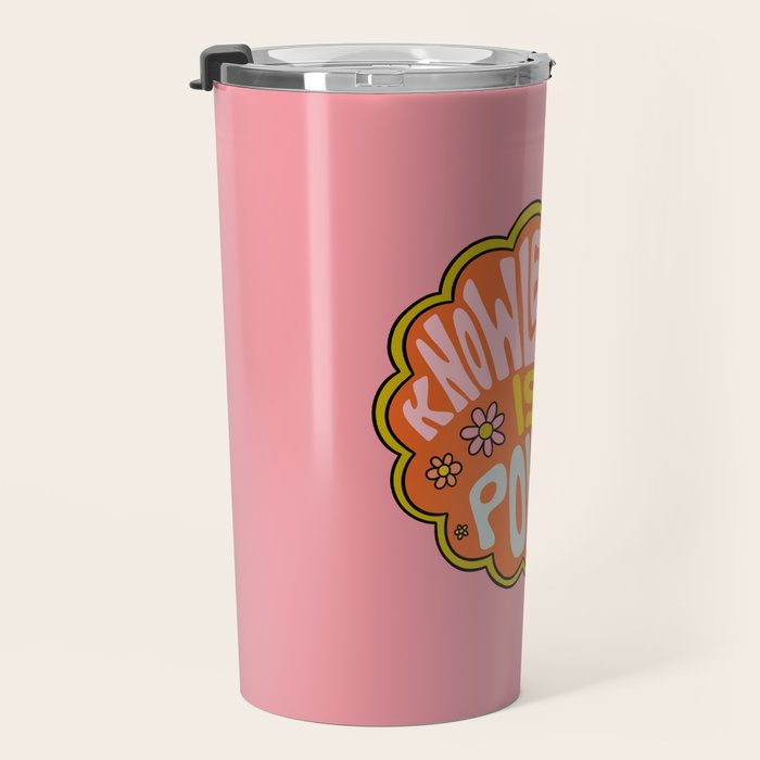 Knowledge is Power Travel Mug Gallery Image 3