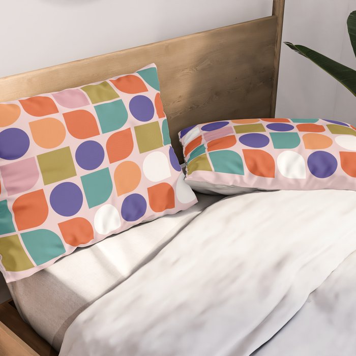 Colorful Geometry Pillow Sham Gallery Image 2