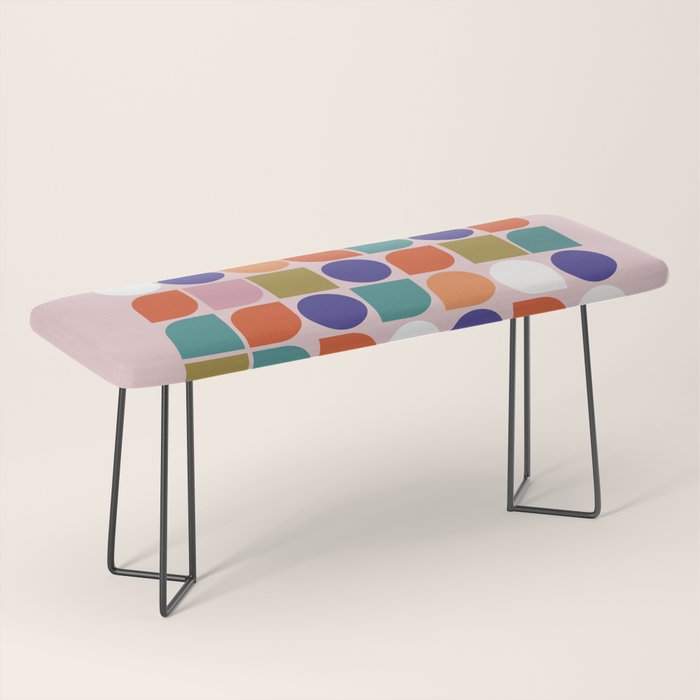 Colorful Geometry Bench Gallery Image 1