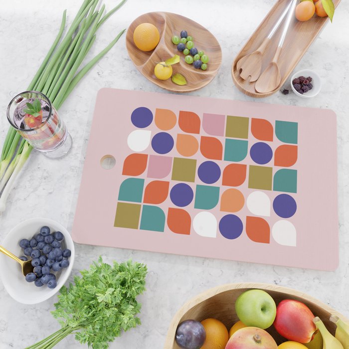 Colorful Geometry Cutting Board Gallery Image 2