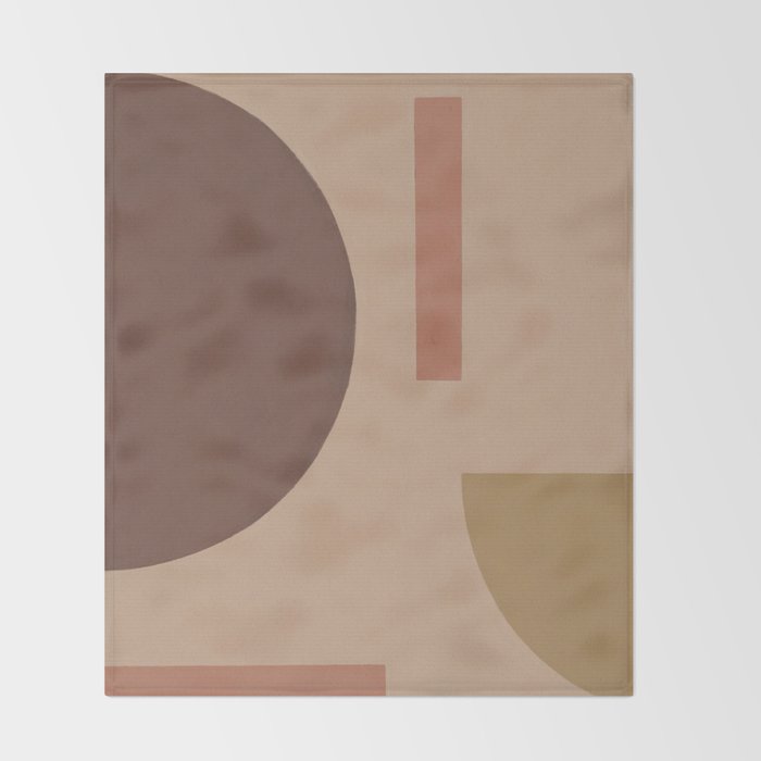 Geometric Shapes #1 Throw Blanket Gallery Image 2