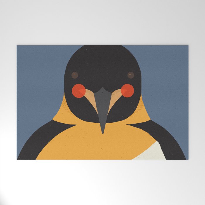 Emperor Penguin, Animal Portrait Welcome Mat Gallery Image 1