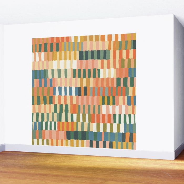 Pastel Mosaic #2 Wall Mural Gallery Image 2