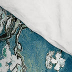 Van Gogh Almond Blossoms : Dark Teal Comforter Gallery Image 4