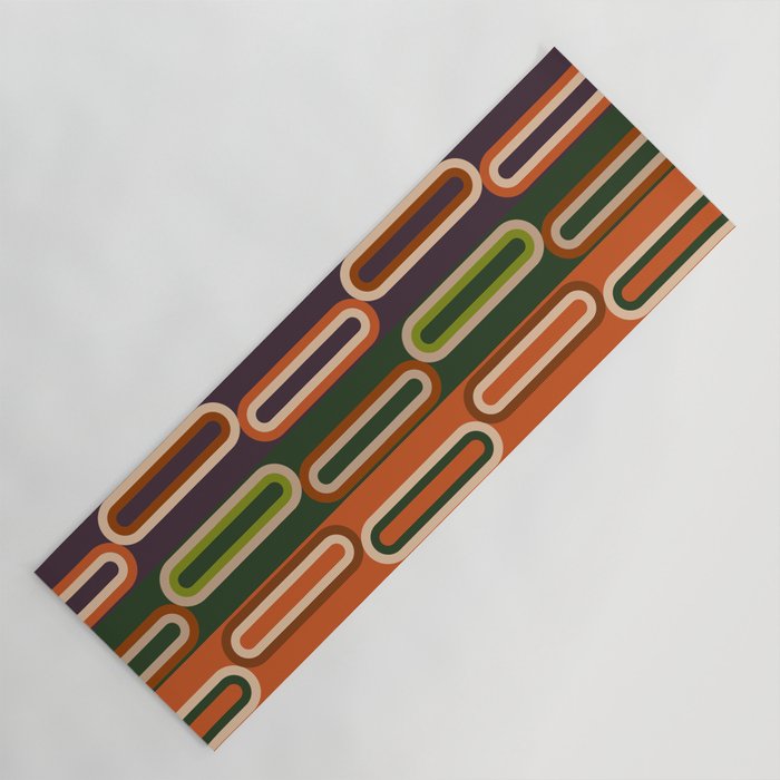 Mid Century Modern Geometry Yoga Mat Gallery Image 1