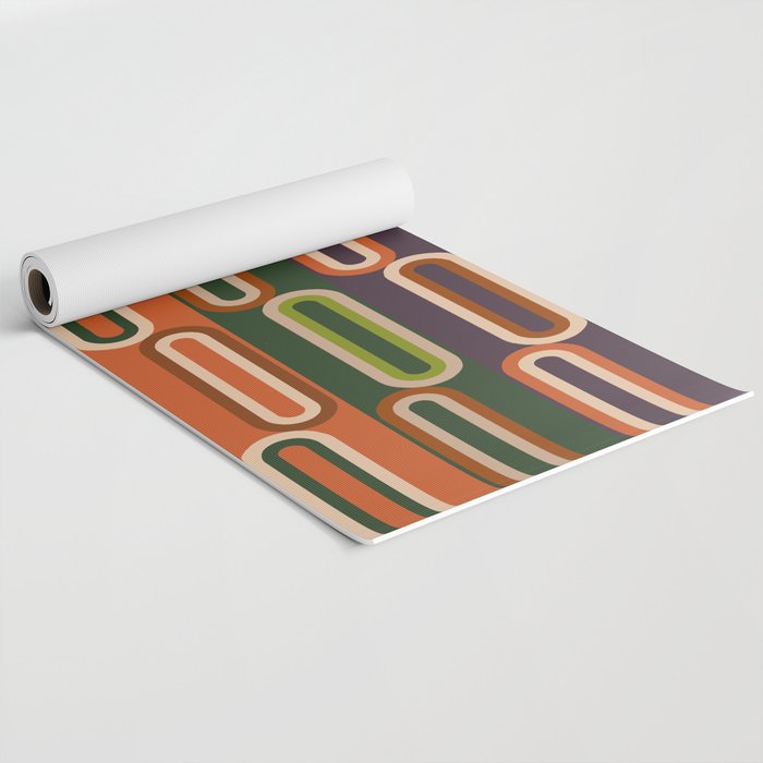 Mid Century Modern Geometry Yoga Mat Gallery Image 2