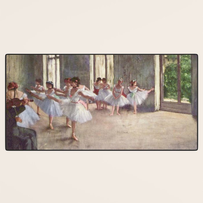 The Rehearsal By Edgar Degas | Reproduction | Famous French Painter Desk Mat Gallery Image 3