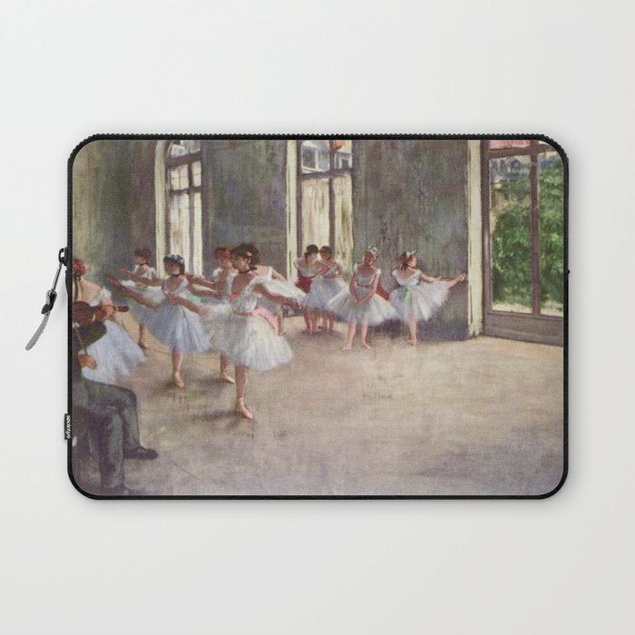 The Rehearsal By Edgar Degas | Reproduction | Famous French Painter Laptop Sleeve Gallery Image 1