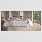 The Rehearsal By Edgar Degas | Reproduction | Famous French Painter Desk Mat Gallery Image 1