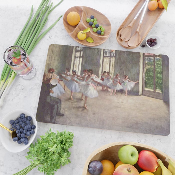The Rehearsal By Edgar Degas | Reproduction | Famous French Painter Cutting Board Gallery Image 2