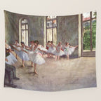 The Rehearsal By Edgar Degas | Reproduction | Famous French Painter Wall Tapestry Gallery Image 4