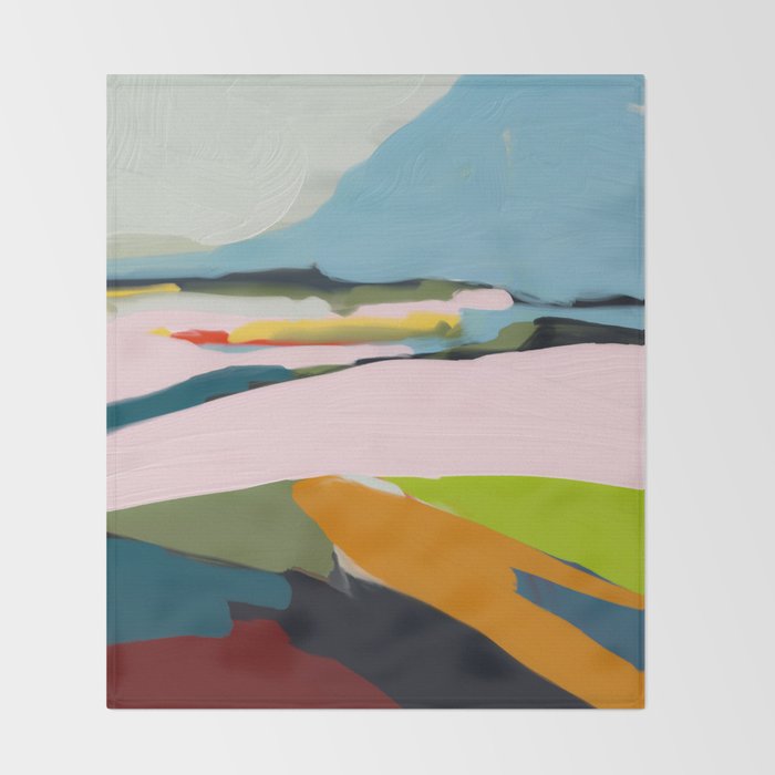 landscape summer Throw Blanket Gallery Image 2