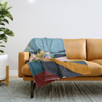 landscape summer Throw Blanket Gallery Image 1