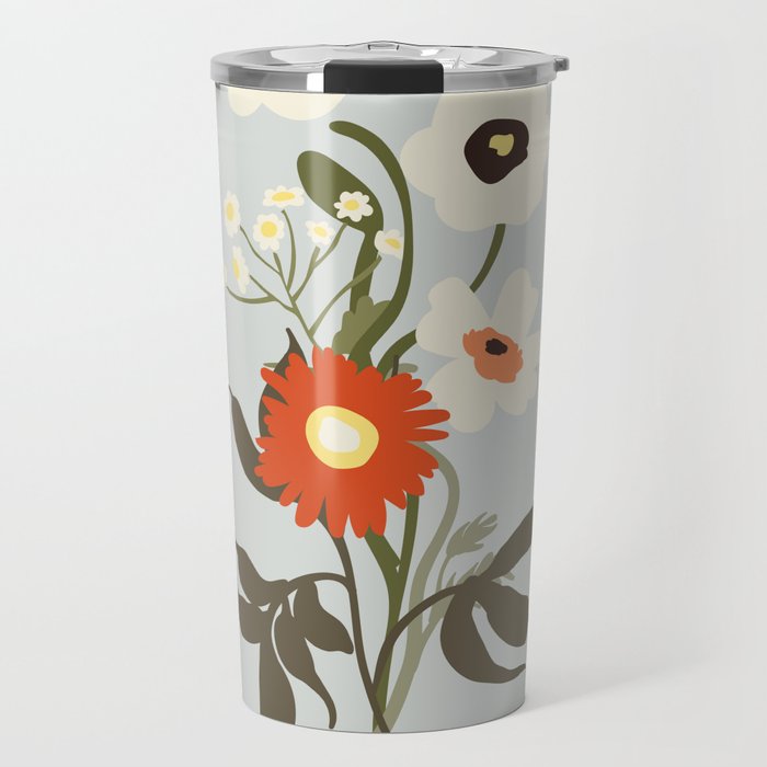 Flower market, Bruges, boho aesthetic Travel Mug Gallery Image 1