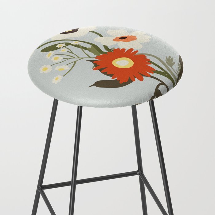 Flower market, Bruges, boho aesthetic Stool Gallery Image 2