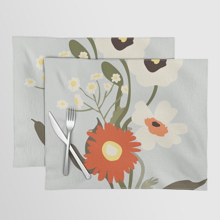 Flower market, Bruges, boho aesthetic Placemat Gallery Image 1