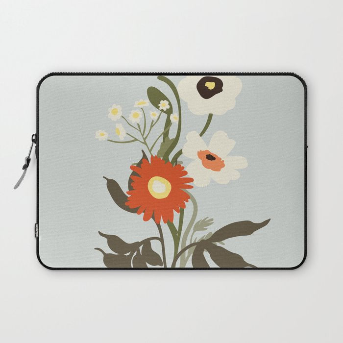 Flower market, Bruges, boho aesthetic Laptop Sleeve Gallery Image 1