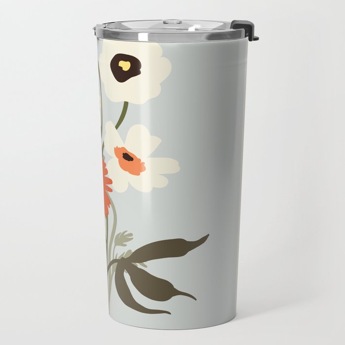 Flower market, Bruges, boho aesthetic Travel Mug Gallery Image 2