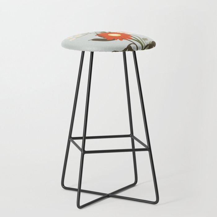 Flower market, Bruges, boho aesthetic Stool Gallery Image 1