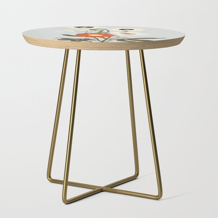 Flower market, Bruges, boho aesthetic Side Table Gallery Image 1