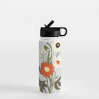Flower market, Bruges, boho aesthetic Water Bottle Gallery Image 1