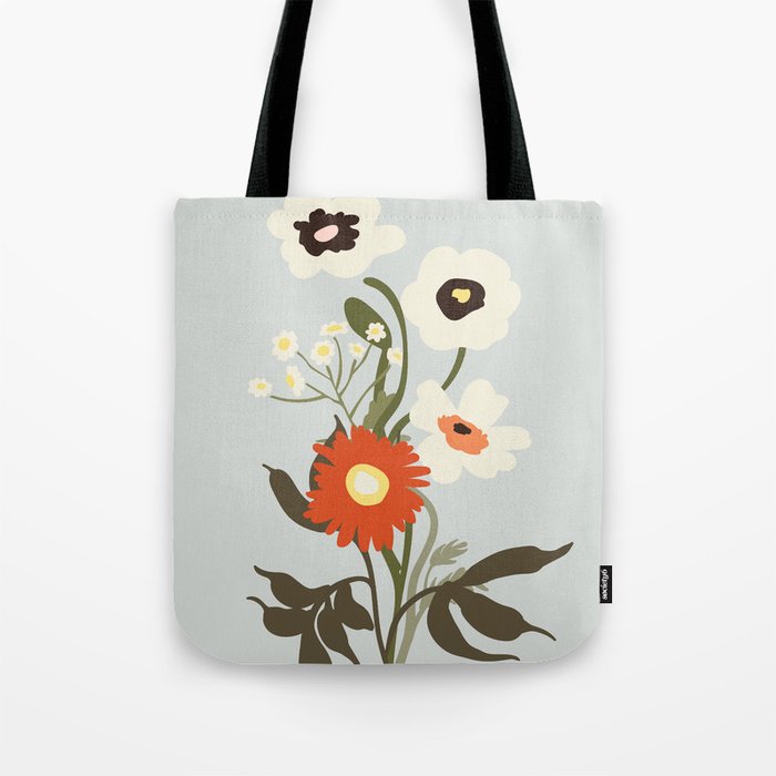 Flower market, Bruges, boho aesthetic Tote Bag Gallery Image 1