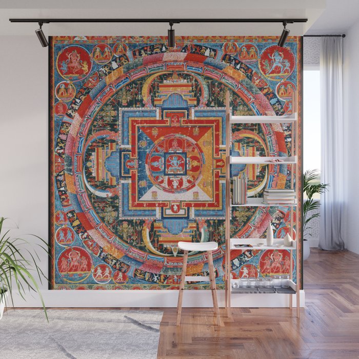 Mandala of Jnanadakini Tibetan Buddhism Wall Mural Gallery Image 1