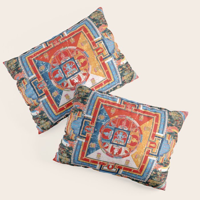 Mandala of Jnanadakini Tibetan Buddhism Pillow Sham Gallery Image 1