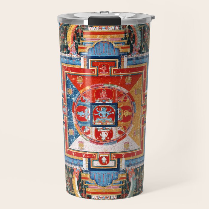 Mandala of Jnanadakini Tibetan Buddhism Travel Mug Gallery Image 1