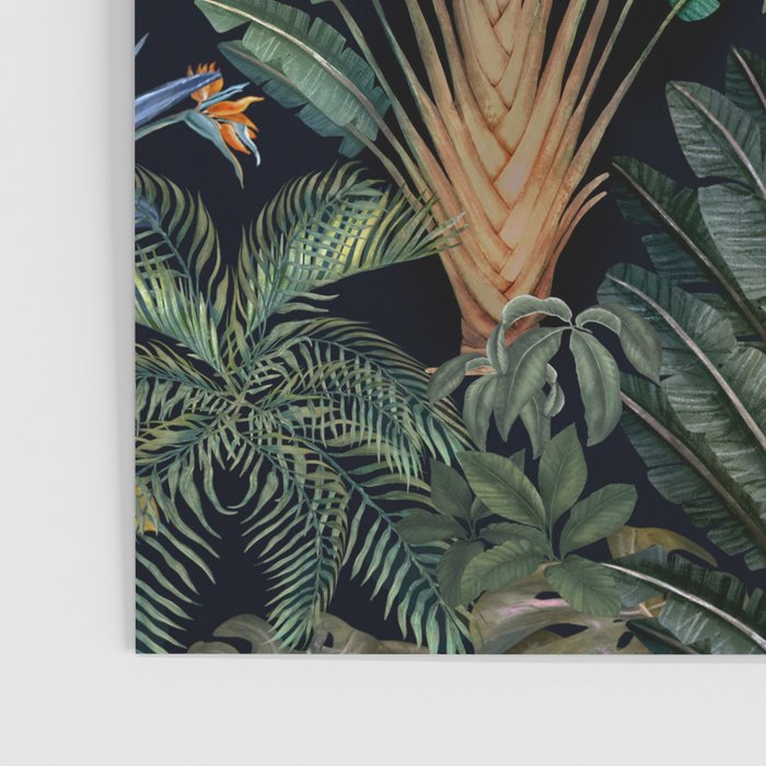 Moody tropical Jungle_deep blue & green tones Poster Gallery Image 3