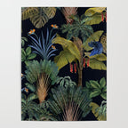 Moody tropical Jungle_deep blue & green tones Poster Gallery Image 4
