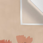 Summertime Flowers On Beige Wall Tapestry Gallery Image 3