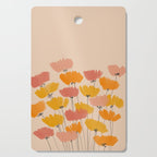 Summertime Flowers On Beige Cutting Board Gallery Image 1