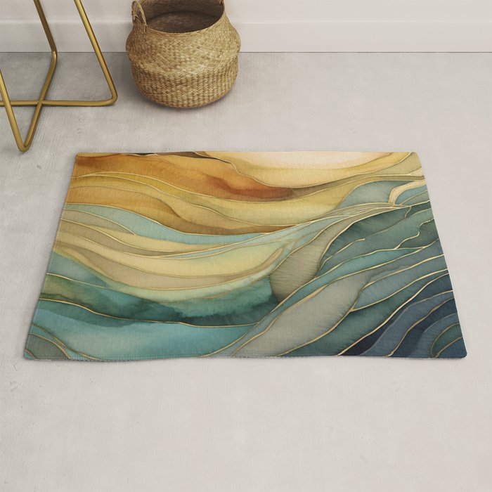 Landscape of Oceanic Rhythm Rug Gallery Image 1