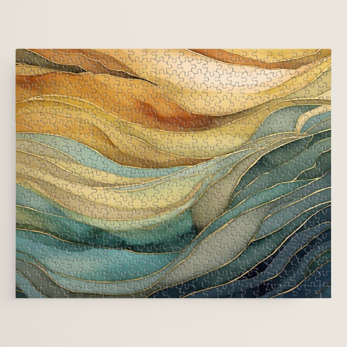 Landscape of Oceanic Rhythm Jigsaw Puzzle Gallery Image 1
