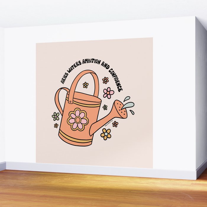 Aries Watering Can Wall Mural Gallery Image 2