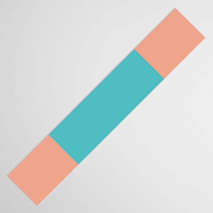 good vibrations // aqua and peach Table Runner Gallery Image 3