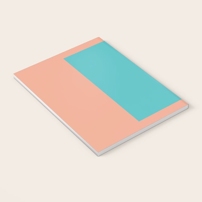 good vibrations // aqua and peach Notebook Gallery Image 3