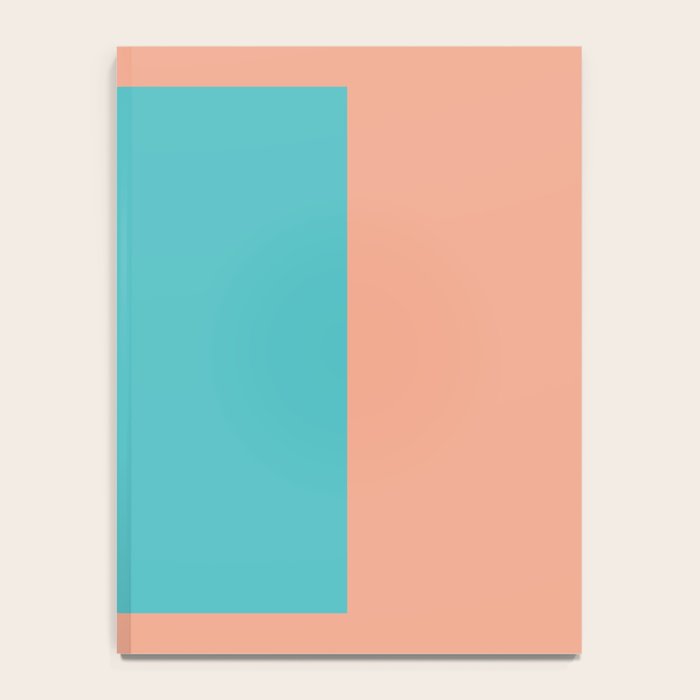 good vibrations // aqua and peach Notebook Gallery Image 4