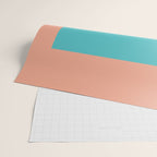 good vibrations // aqua and peach Wrapping Paper Gallery Image 2
