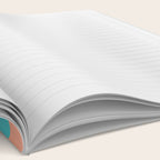 good vibrations // aqua and peach Notebook Gallery Image 2