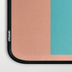 good vibrations // aqua and peach Laptop Sleeve Gallery Image 3