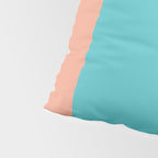 good vibrations // aqua and peach Pillow Sham Gallery Image 4