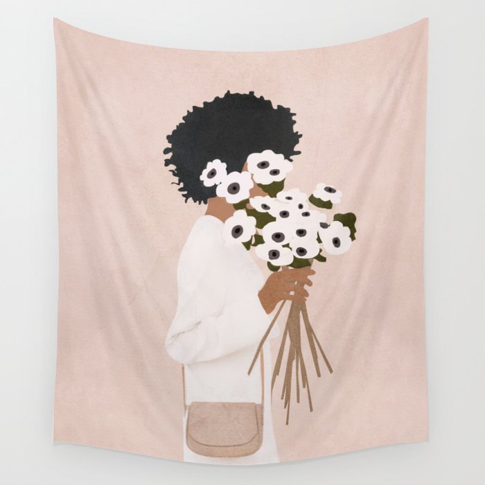 Bouquet of Flowers Wall Tapestry Gallery Image 4