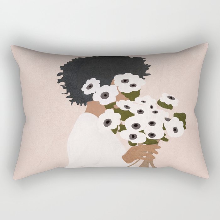 Bouquet of Flowers Rectangular Pillow Gallery Image 1