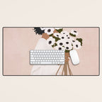 Bouquet of Flowers Desk Mat Gallery Image 1